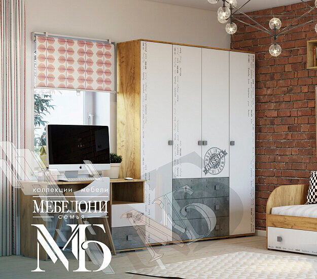 Шкаф-пенал Тренд ПН-01 Семья Мебелони БТС