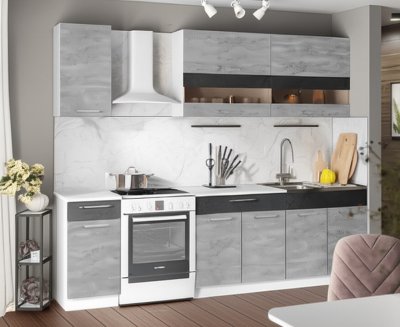 Кухня Маша 2,0 м, камень