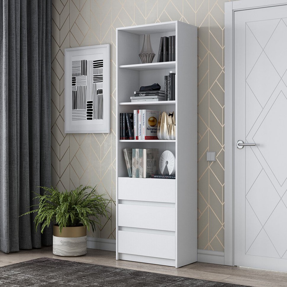 Стеллаж Айден СТЛ06-600 Белый