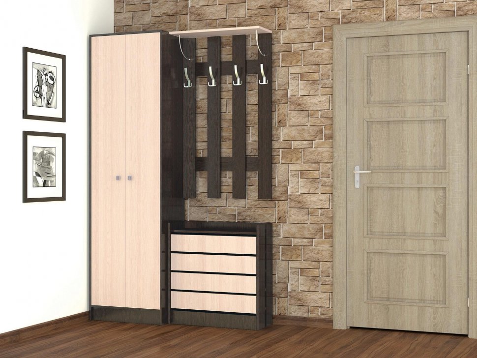 Вешалка ЯПВ-1 Ямайка (Венге) ТЭКС