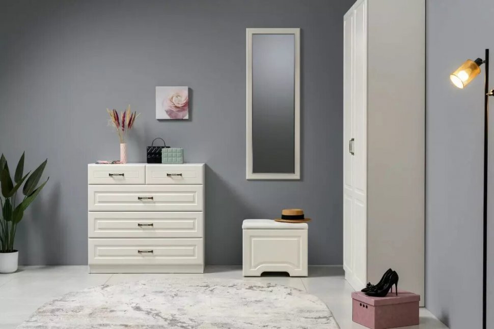 Ливерпуль Комод 10.103.01 Белый/Ясень ваниль