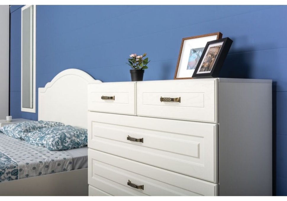 Ливерпуль Комод 10.103.01 Белый/Ясень ваниль