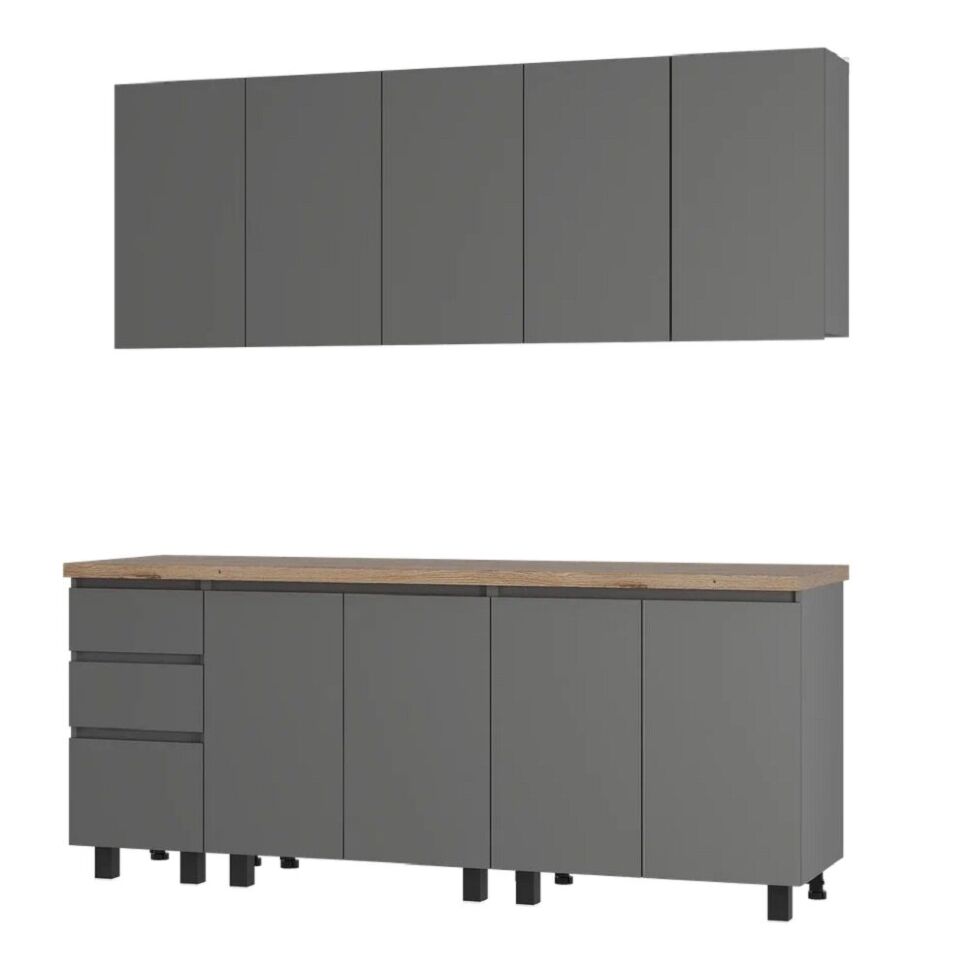 Кухня Честер 2 м, Графит