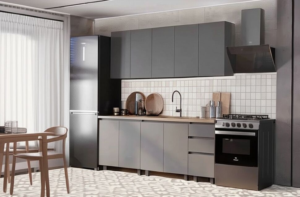 Кухня Честер 2 м, Графит