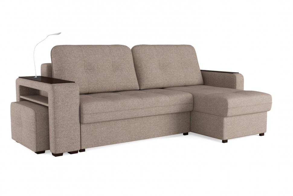 Диван угловой Smart 4 Б4-2Т-1Пф-Б3 Рогожка Sherlock 932