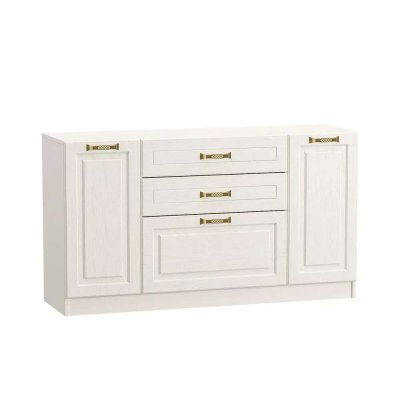 Ливерпуль Комод Белый/Ясень ваниль