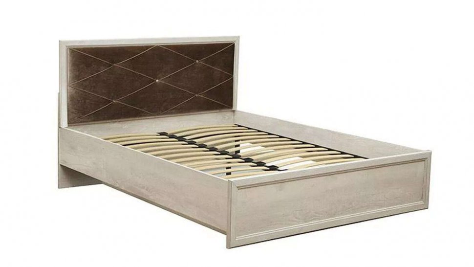 Кровать двуспальная с ортопедическим осн. 32.25-01 Сохо (1400) бетон пайн белый