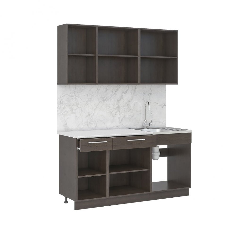 Кухня Маша 1,6 м, дуб сонома