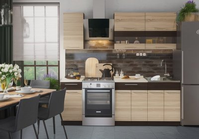 Кухня Маша 1,6 м, дуб сонома