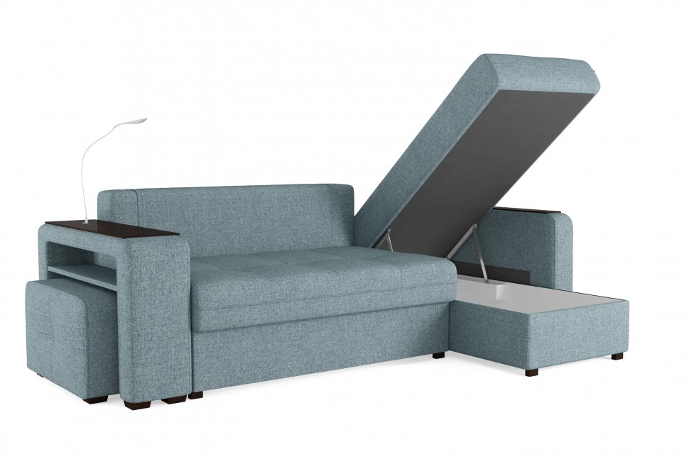 Диван угловой Smart 4 Б4-2Т-1Пф-Б3 Рогожка Sherlock 975