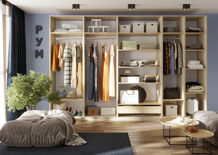 Корпус шкафа 75 РУМ (Глазов) Дуб Сонома