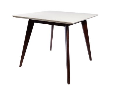 Стол обеденный Олсон Мини 90 Орех / Слоновая кость