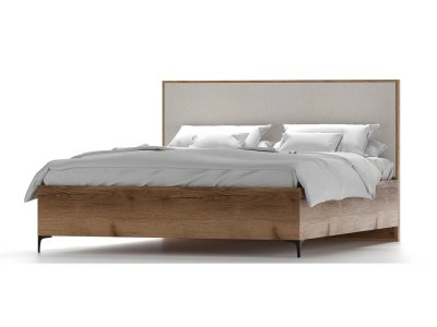 Харди кровать Дуб Делано Темный / Супермат Джелато