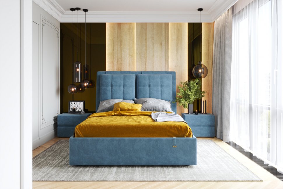 Кровать Ester 1400 модель 311 Галакси лайт 22