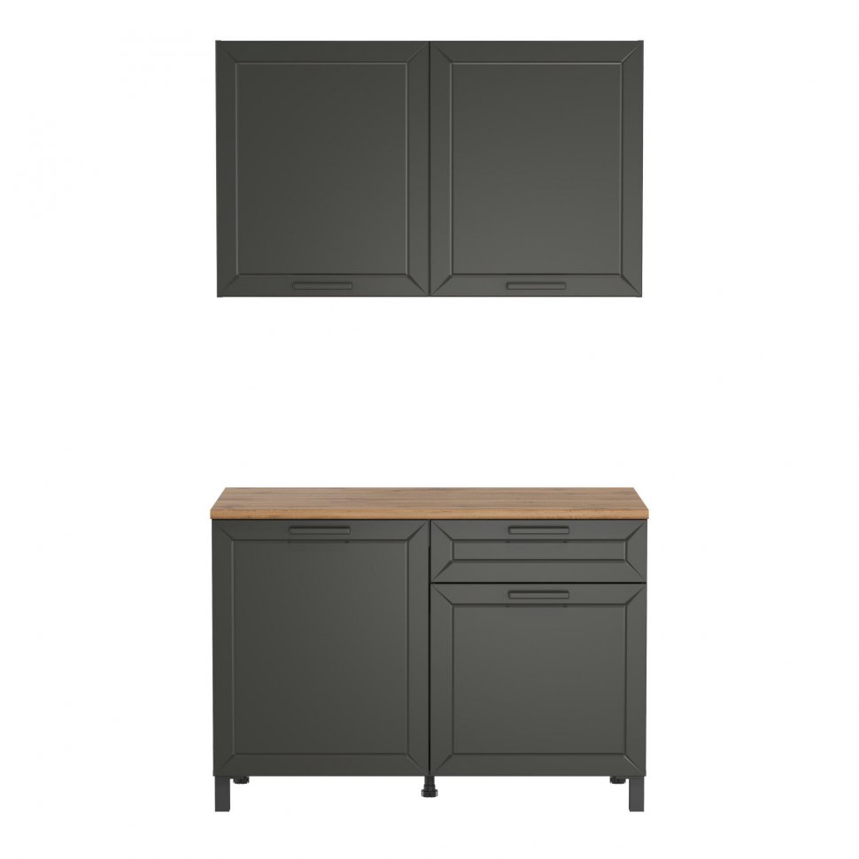 Кухня Мадрид 1200 диамант серый