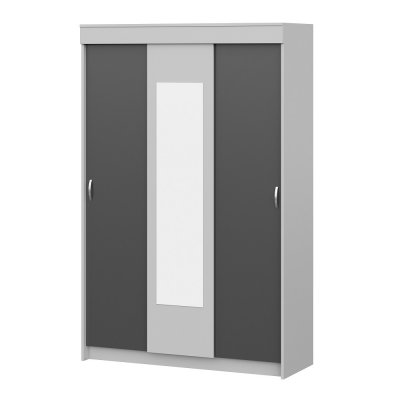Шкаф-купе Бассо 1300 Серый / Антрацит