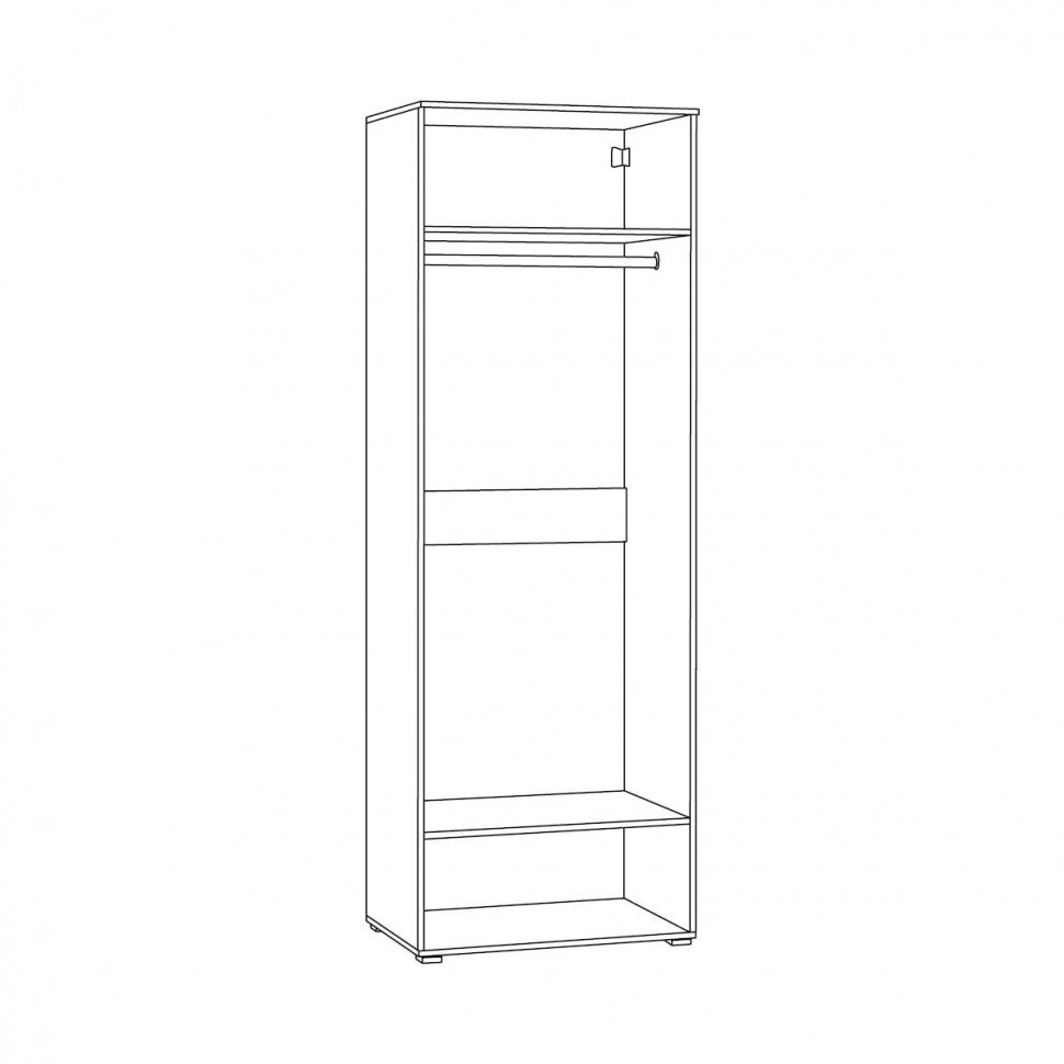 Остин Шкаф 13.224 Белый шагрень/Дуб Вотан