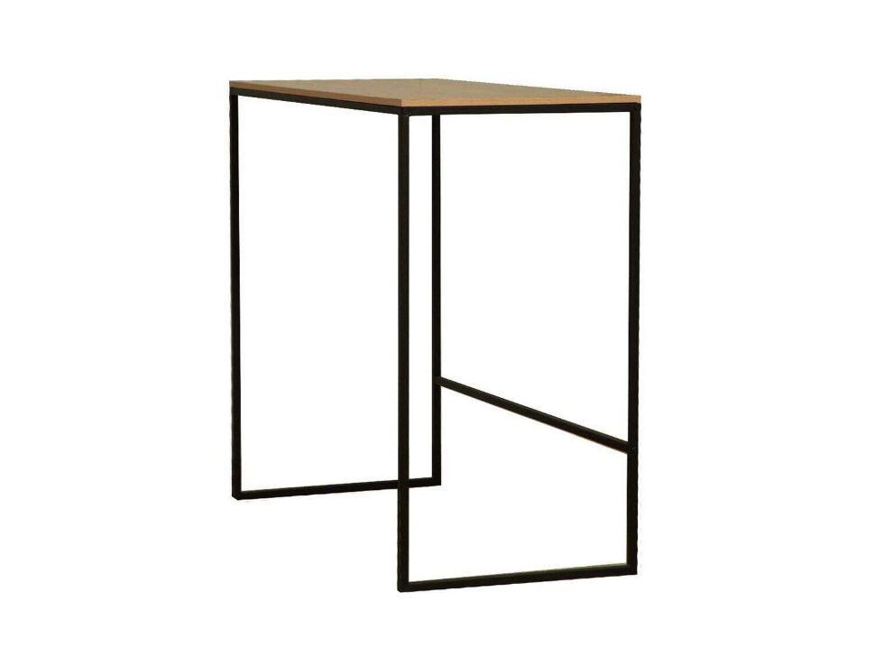 Стол обеденный 42.45 Бемоль Дуб вотан/металл черный