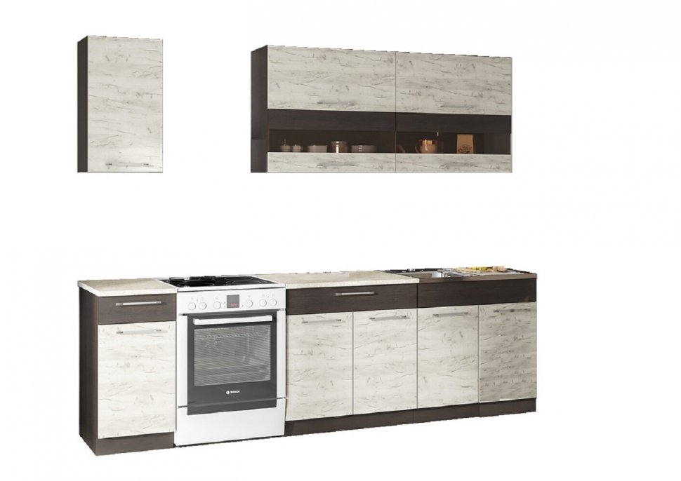 Кухня Маша 2,0 м, дуб крафт белый