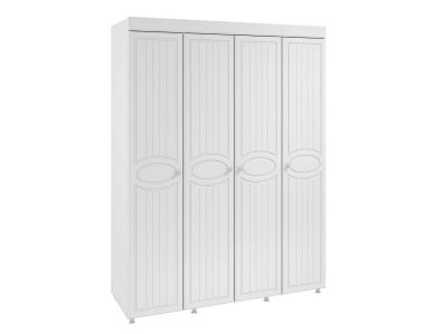 Шкаф 4-х дверный Монако МН-59 белое дерево