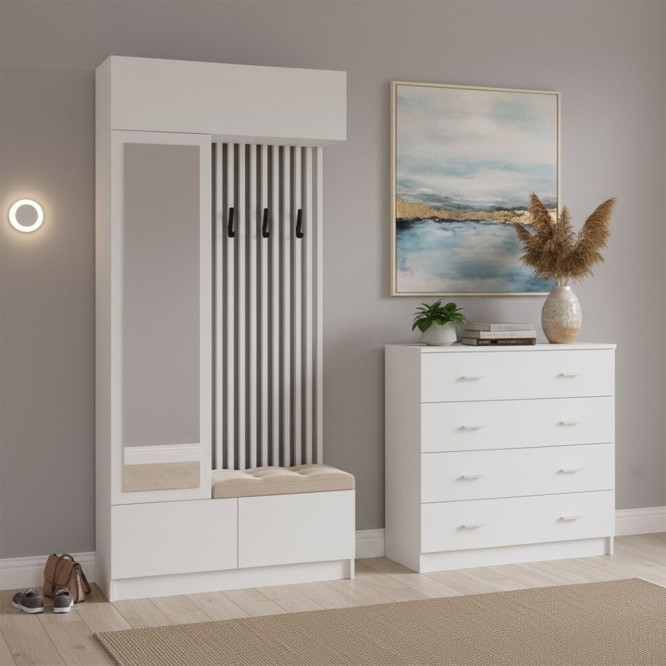 Мини-прихожая Руэлла, Белый