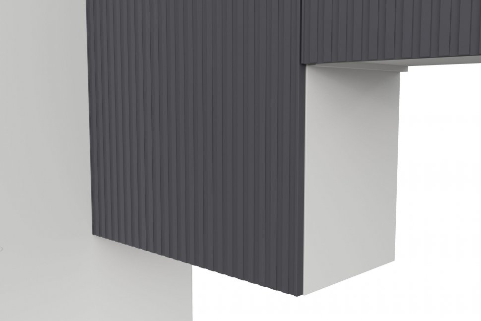 Кухня София 3м, Белый, Бланж, Графит матовый, Антарес