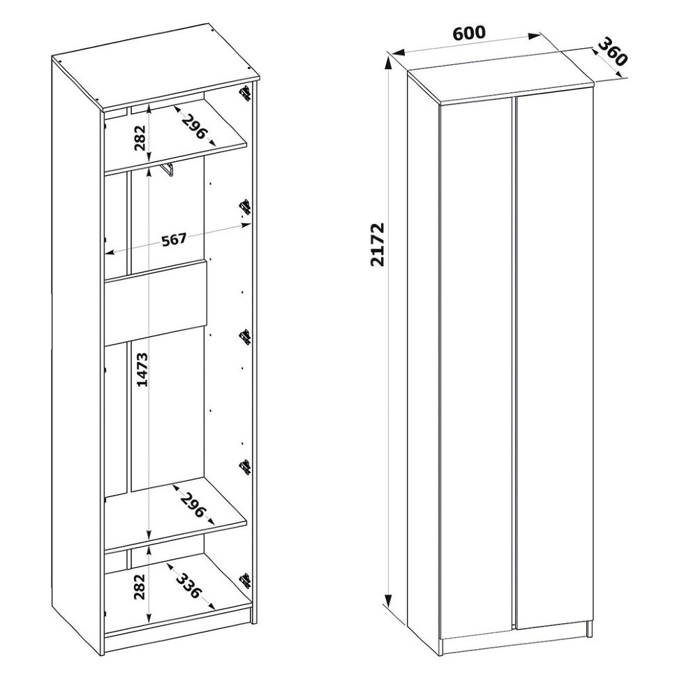 Прихожая ВШ-4 + ТП-11 + ШО-4 Белый