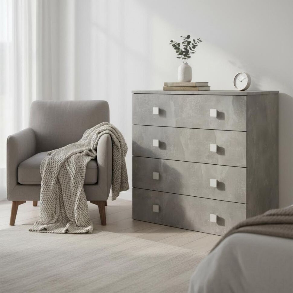 Комод Лофт-4 Бетон ателье