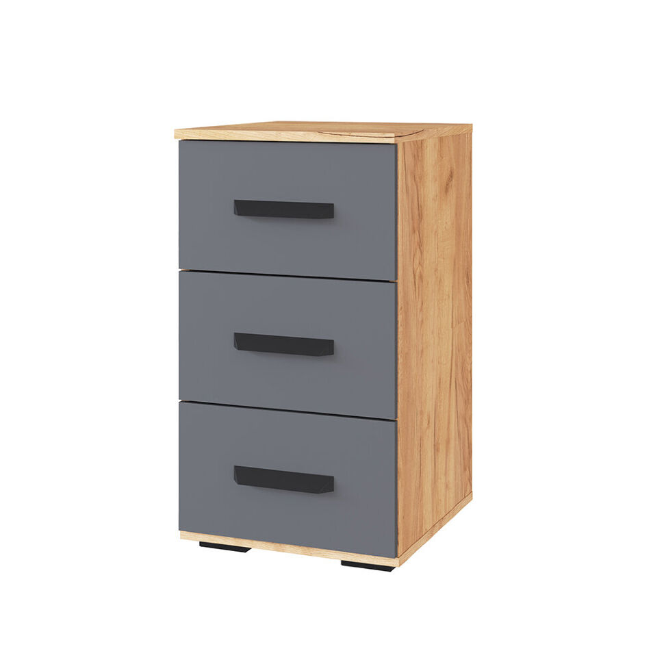 Тумба с ящиками Квартет-13 (ТЭКС) Графит Серый