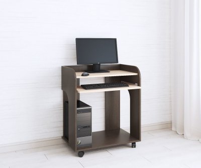 Стол компьютерный Грета-10 ТЭКС (Венге)