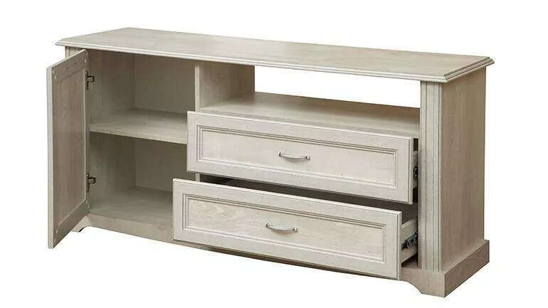 Гостиная Сохо комплектация 1 бетон белый/бетон патина