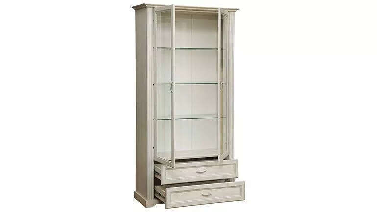 Гостиная Сохо комплектация 1 бетон белый/бетон патина