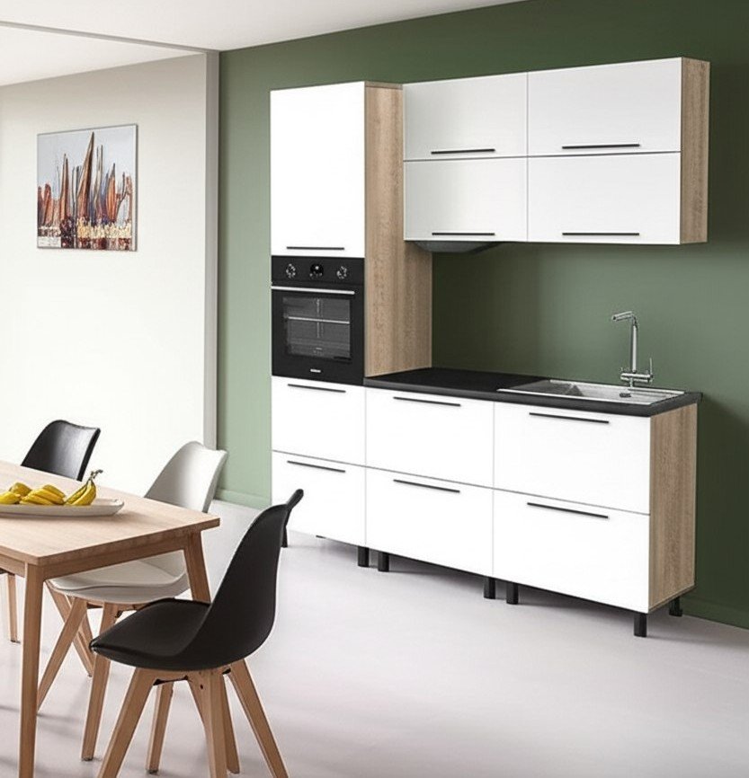 Кухня Этна 2 м. Комплект 1, софт вайт