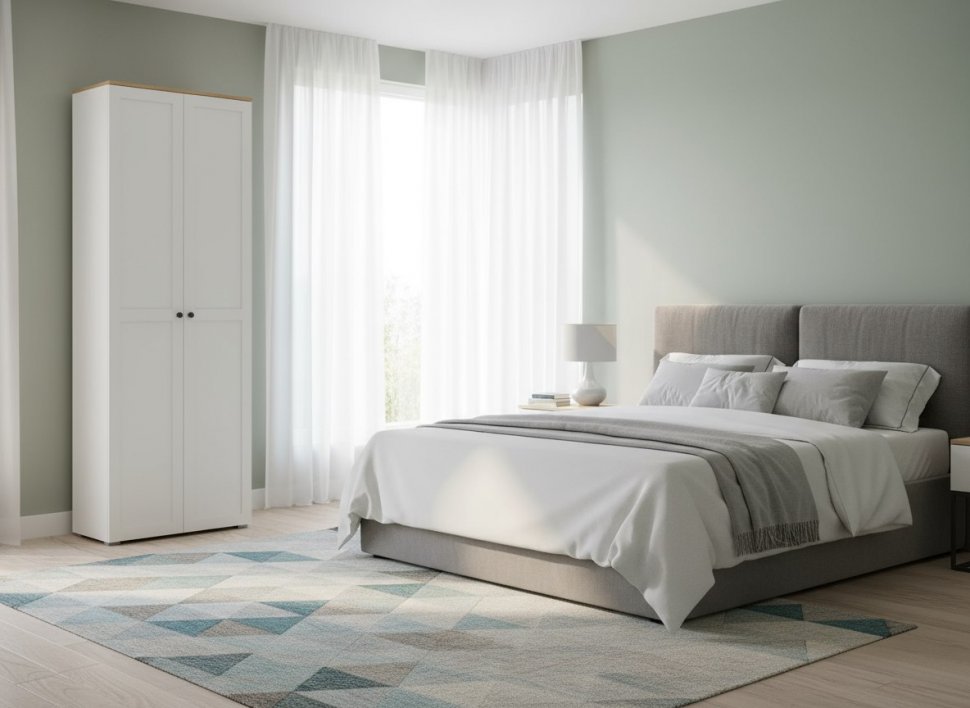 Остин Шкаф 16.307 белый/дуб золотой