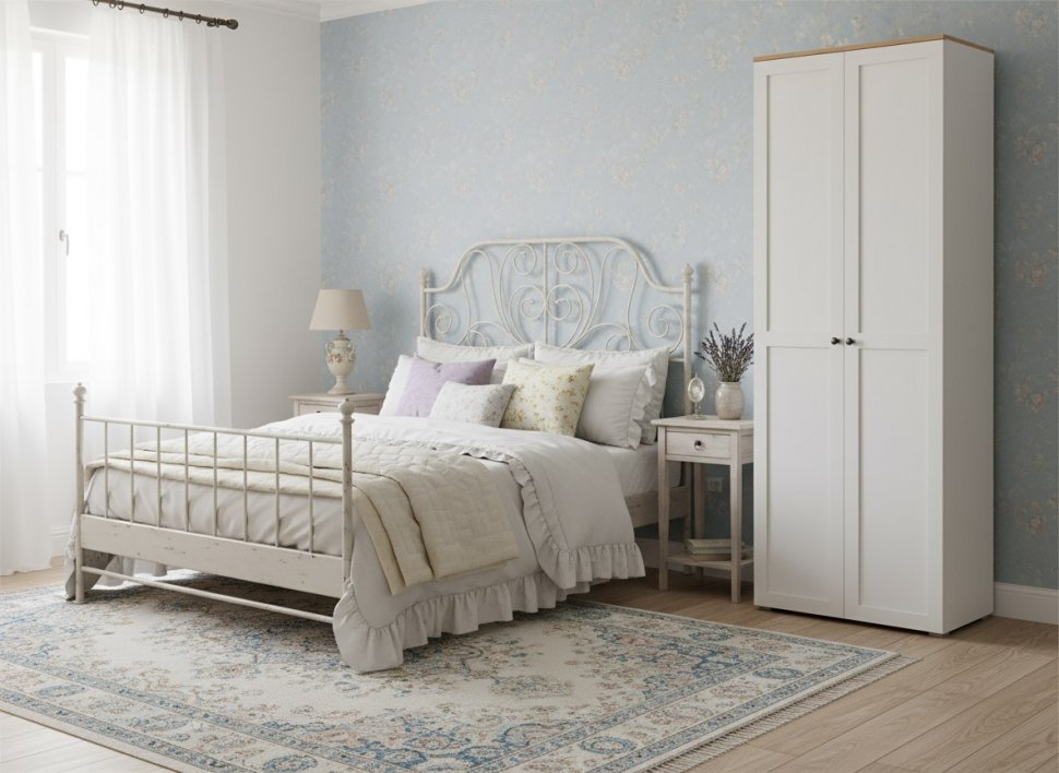 Остин Шкаф 16.307 белый/дуб золотой