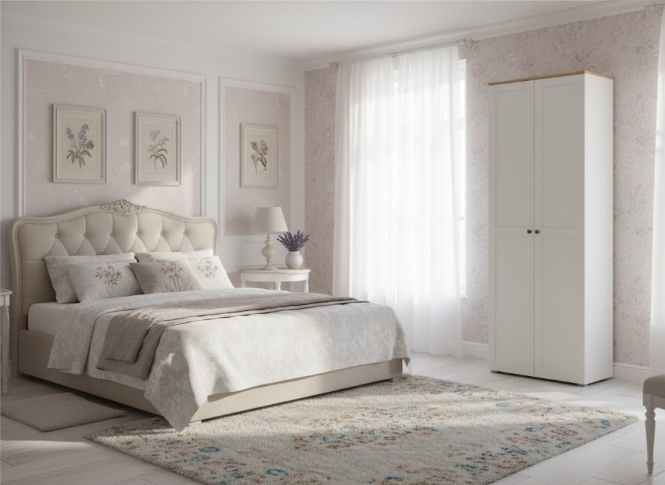 Остин Шкаф 16.307 белый/дуб золотой