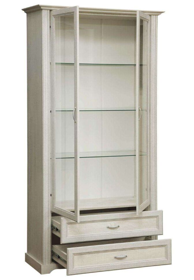 Гостиная Сохо комплектация 2 бетон белый/бетон патина