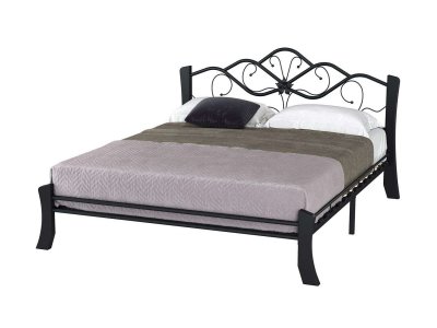 Антея Кровать двухместная 42.50 Металл черный