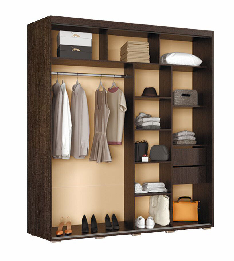 Шкаф-купе Крафт-6 БТС (Белый)