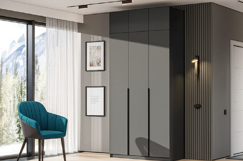 Антресоль для шкафа ШК 5 (1200), Графит серый