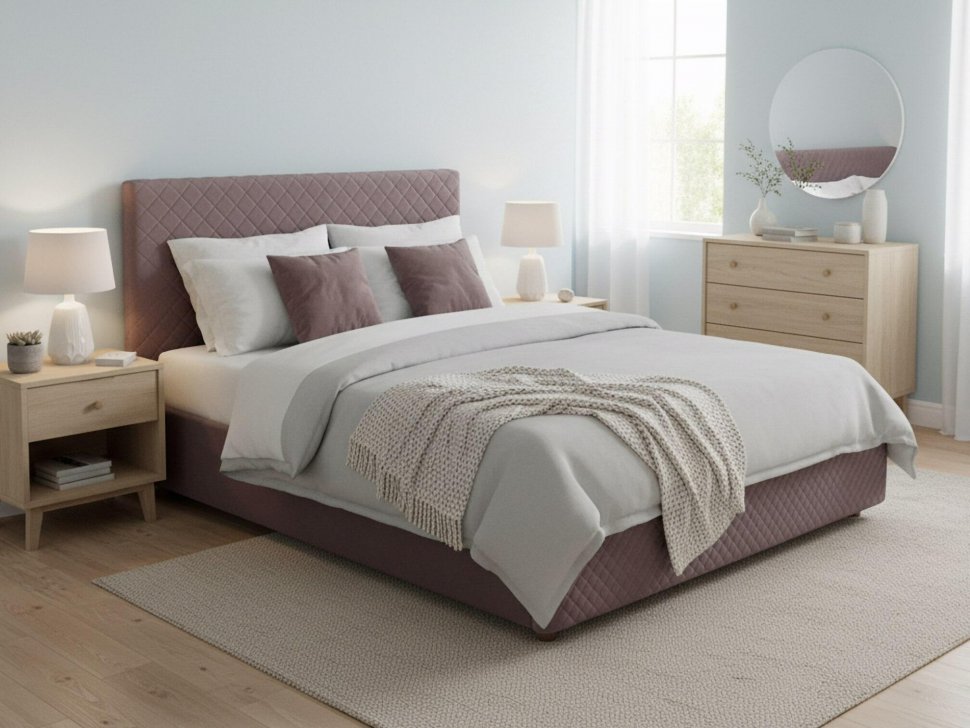 Кровать Galaxy 1600 с под. механизмом / какао №8