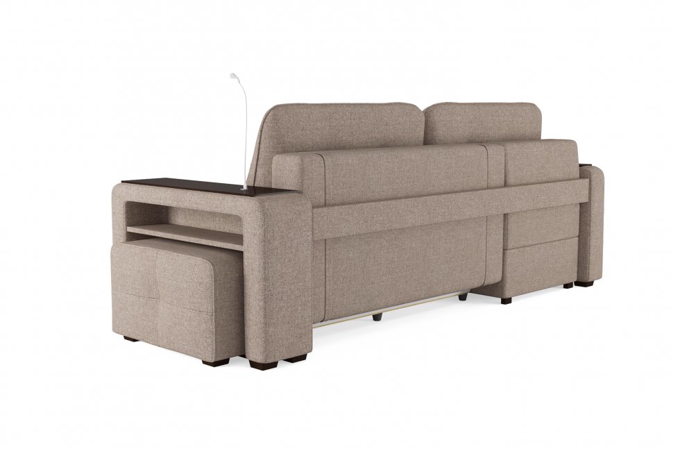 Диван угловой Smart 4 Б3-1Пф-2Т-Б4 Рогожка Sherlock 932