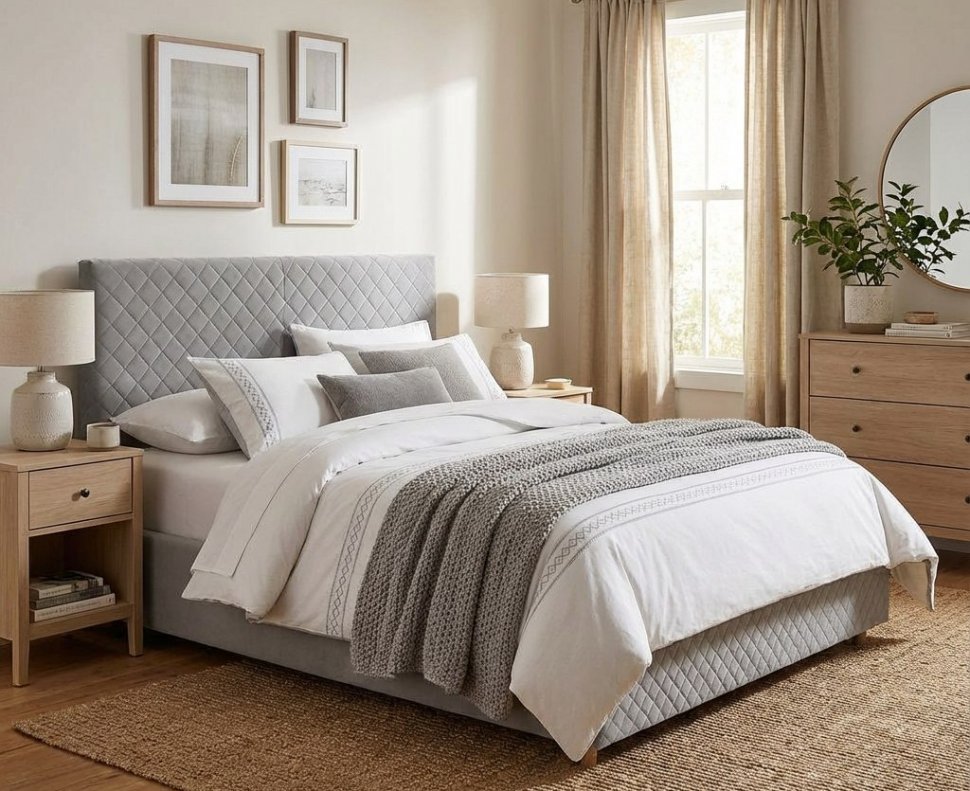 Кровать Galaxy 1600 с под. механизмом / серый №25