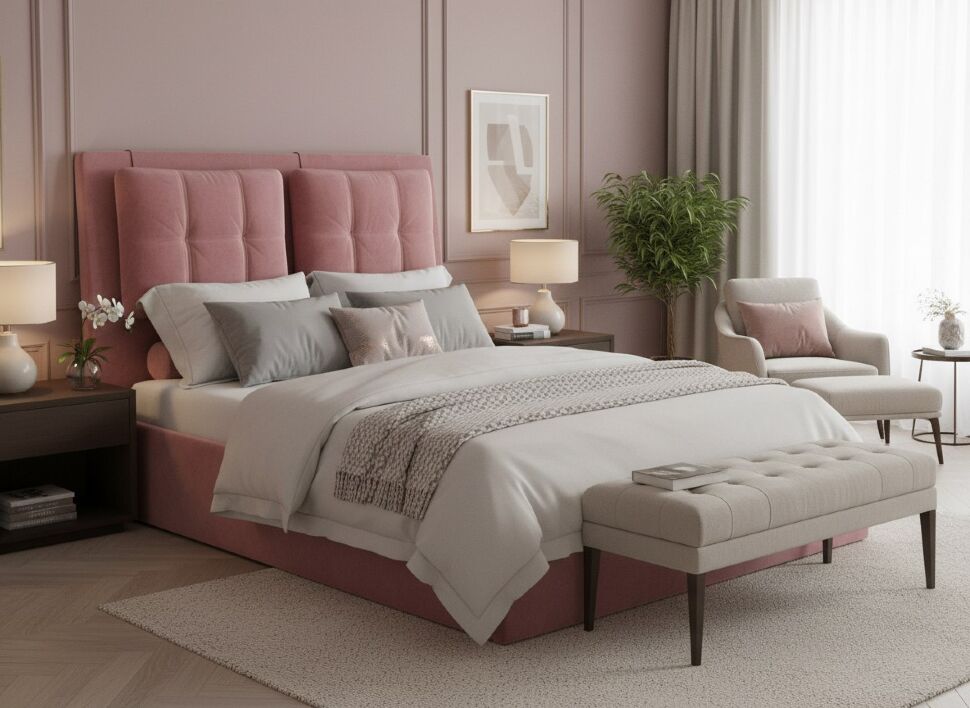 Кровать Ester 1400 модель 311 Ультра коралл