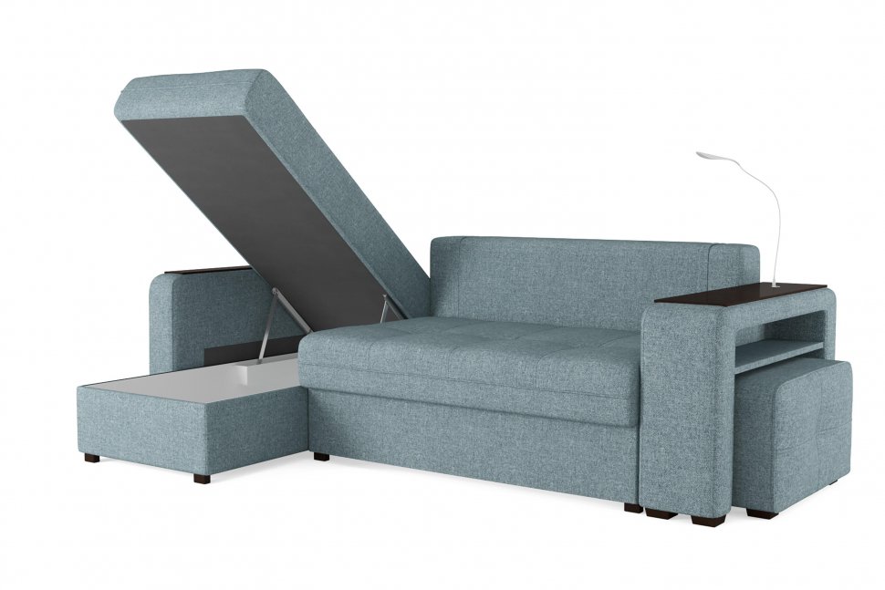 Диван угловой Smart 4 Б3-1Пф-2Т-Б4 Рогожка Sherlock 975