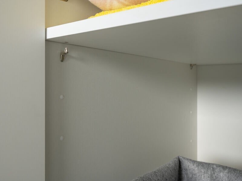 Остин Шкаф для одежды 13.336.02 белый/дуб золотой