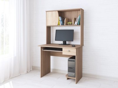 Стол компьютерный Грета-4 ТЭКС (Ясень шимо)