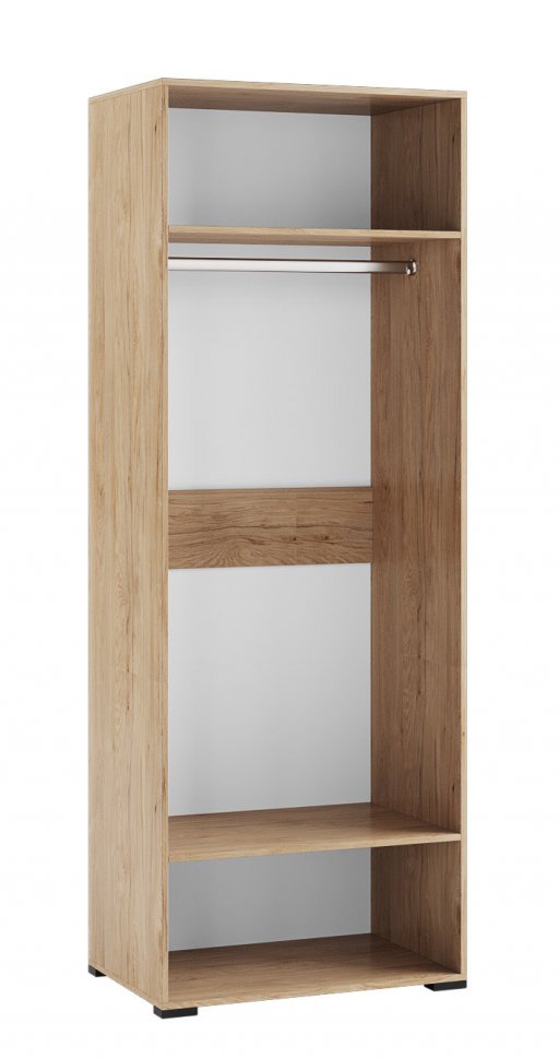 Шкаф двухдверный с зеркалом Модена МШ-22 (Домани) Гикори Рокфорд