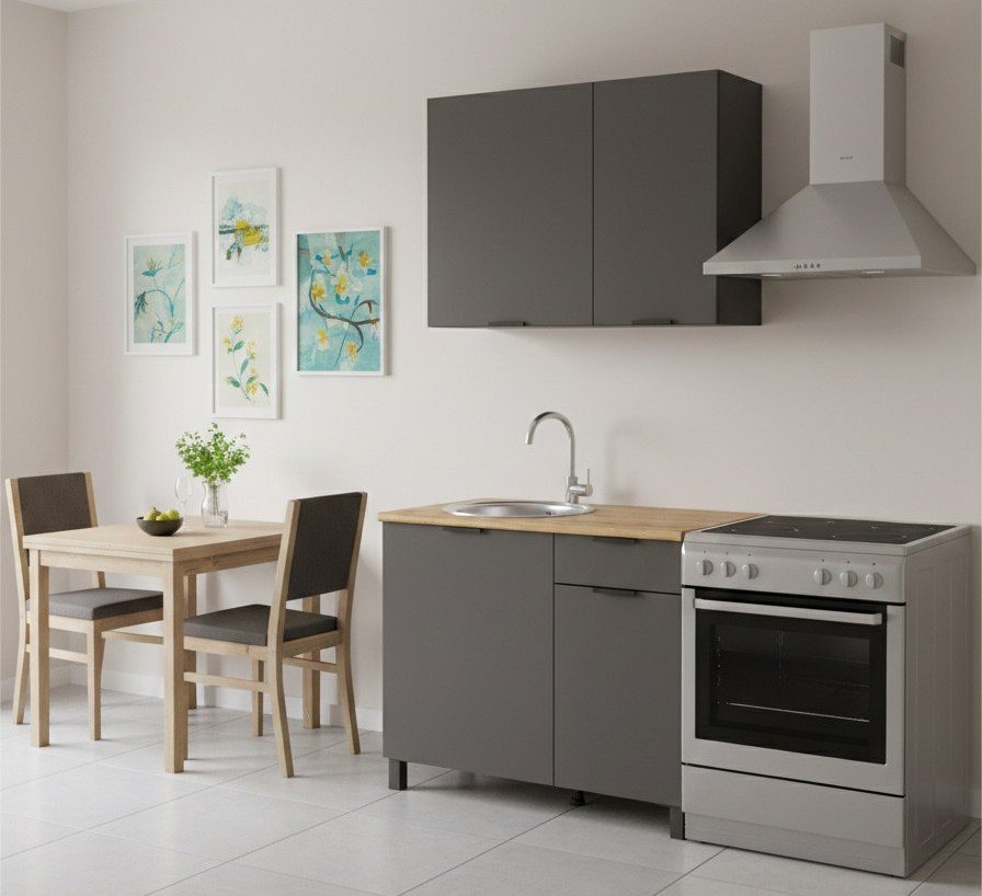 Кухня Венера 1000 Диамант серый