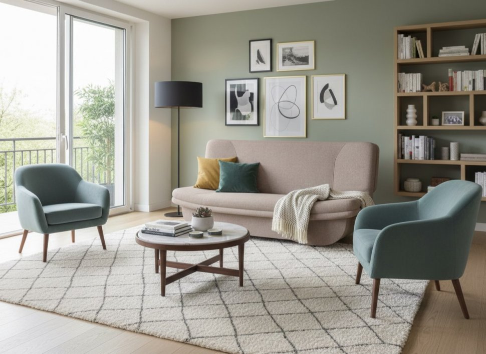 Диван Мальта 3Т Рогожка Sherlock 932